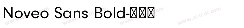 Noveo Sans Bold字体转换
